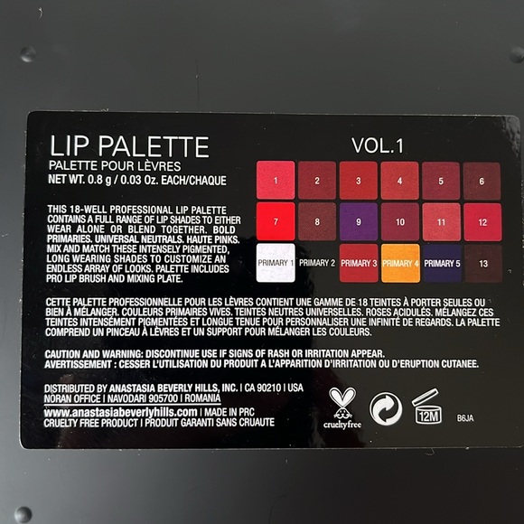 Anastasia Beverly Hills Lip Palette Vol. 1  New - Picture 5 of 8